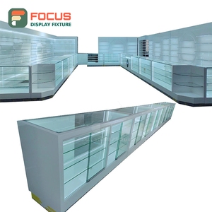 Custom Tobacco Display Cabinet Glass Panel Lockable Drawer Multi Tier <b>Shelf</b> Cigarette Display Cabinet - Product Image 5