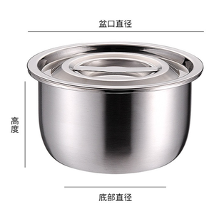 ชุดหม้อสแตนเลส DFD80 3 ชิ้น ชุดอ่างปรุงรส อ่างสลัด อ่างผสม ชุดเครื่องครัว - Product Image 3