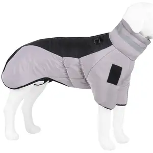 Outdoor waterproof dog coat to protect against cold and warm at night reflective pet clothes