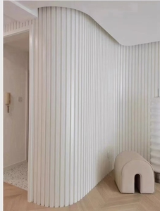 Precio bajo, suministro directo de fábrica de alta calidad, <span class=keywords><strong>flauta</strong></span> interior flexible y giratoria, materiales de decoración 3D, paneles de pared WPC - Product Image 2