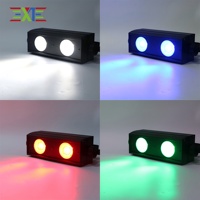 XJ 2*50W RGBW 4in1 LED Blinder COB Stage Effect Light pour DJ Party Concerts Bars émettant une couleur blanche et blanche chaude