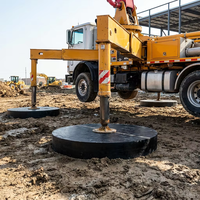 Plaque de support antidérapante en UHMWPE pour grue, en plastique vierge haute résistance, pour grue de construction mobile