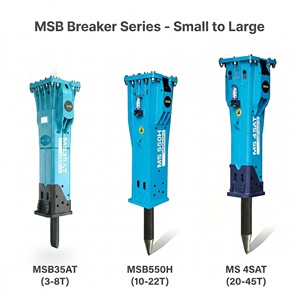 MSB700 Martillo Hidraulico Demolicion Hydraulic Breaker for 25-32 Ton C328F C330 C325 Excavator Attachments Parts - Product Image 2