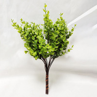 Simulasi Tanaman Hijau Eucalyptus 30cm Daun Eucalyptus Plastik Dekorasi Bunga Pernikahan Rumah Luar Ruangan Grosir