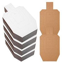 Cible de tir en carton ondulé Dericsson avec zones de notation A/B/C/D pour la pratique de la compétition
