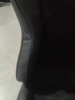 Siège sport modifié en fibre de carbone avec logo couleur personnalisé, support universel anti-choc latéral