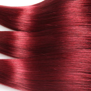 En gros Meilleure Qualité 100% Remy Cheveux Rouge Foncé Raides Malaisiens Cheveux Armure Extension Pas Cher 1B-99J Couleur - Product Image 3