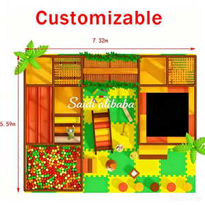 Modular Design Kids Indoor Playground Equipment for Children with Soft Interactive Floor Games and LED <b>Lights</b> - Product Image 2