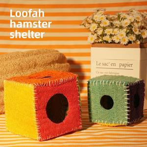 Esponja vegetal natural para hámster, evita que el hámster muerda el nido, muerde para masticar, mantiene el calor, para hámsteres dísperos, ratones y osos dorados, segura y ecológica - Product Image 2