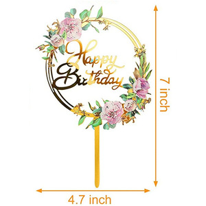Decorazioni <span class=keywords><strong>per</strong></span> <span class=keywords><strong>Torte</strong></span> <span class=keywords><strong>di</strong></span> <span class=keywords><strong>Compleanno</strong></span>, Topper Dorati, <span class=keywords><strong>Accessori</strong></span> in Acrilico <span class=keywords><strong>per</strong></span> Decorazione <span class=keywords><strong>Torte</strong></span> - Product Image 5