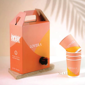 Bolsa de café de jugo aséptico desechable de 1.5L, 2L, 3L, 5L en caja con válvula Vitop, dispensador de caja de café de bolsa de plástico BIB para llevar personalizado - Product Image 4