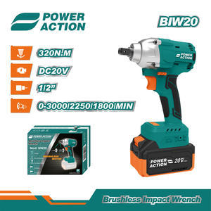 Power Action-llave de impacto sin escobillas BIW20, 20V, doble velocidad, inalámbrica, 320Nm - Product Image 3