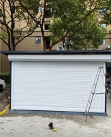 Porte à enroulement moderne en aluminium, électrique à chaîne, rapide, pour camping, garage, usage industriel, cuisine, ferme, extérieur, finition professionnelle