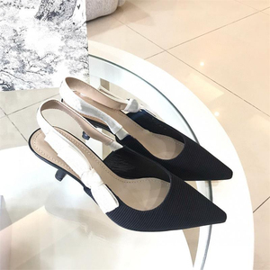 Chaussures à talons hauts pointus pour femmes de marque célèbre, en cuir verni, pour défilés de mode, idéales pour l'extérieur en été comme en hiver - Product Image 2