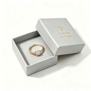 FX Luxury Custom Logo Recyclable Jewelry <b>Gift</b> Packaging Rigid <b>Box</b> Aluminum Foil Lid Velvet Insert Magnetic Closure <b>for</b> <b>Necklace</b> - Product Image 4