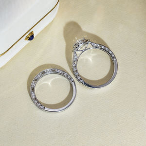 แหวนเพชรเมสซี่ รุ่น MSR-1666 ทรงกลม เงินแท้ 925 ประดับเพชรแบบ Halo เพชรเลี้ยงในห้องปฏิบัติการ - Product Image 3