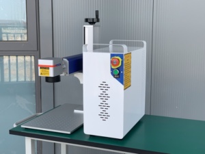 Máquina de Marcado Láser de Fibra Dividida con Certificación CE, 100W, Refrigerada por Aire, Grabador Láser Portátil para Marcado de Superficies de Acero y Plástico, Compatible con DXF/AI - Product Image 3