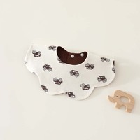 Baby Bibs Waterproof Double-sided Baby Spit-up Bibs Children's Pure Cotton Newborn Eating Scarf Class Cartoon Pattern All