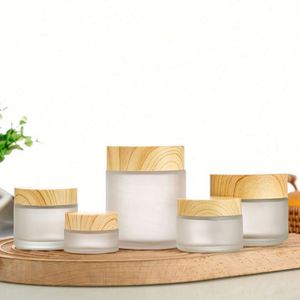Frascos de Vidrio con Tapa de Bambú Ecológicos de Alta Gama de 5g-200g para Cosméticos, Cuidado de la Piel, Crema para Ojos, Loción, Mascarilla Facial, Aceite Esencial, Personalizables - Product Image 3