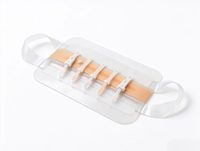 Dispositif de fermeture cutanée réglable sans suture, bande adhésive médicale sans aiguille avec languette de traction pour incision chirurgicale hospitalière