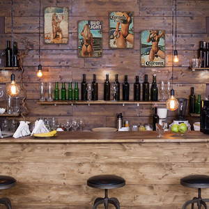 Plaque Métallique Vintage Thème Fille en Bikini Décoration Murale Rétro pour Bar, Pub, Garage, Maison de Plage, Cave à <span class=keywords><strong>Bière</strong></span>, Amateurs de <span class=keywords><strong>Bière</strong></span> - Product Image 1