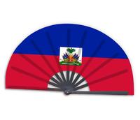 Éventail pliable personnalisé avec drapeau national du Canada pour le match de football 2026, grand éventail à main pour la danse, vente en gros