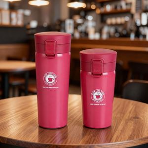 Tazza da Viaggio per Caffè in Acciaio Inox 304 con Logo Personalizzabile, Isolamento Sottovuoto, Mantenimento Termico 6-12 Ore, per Acqua Bollente - Product Image 5