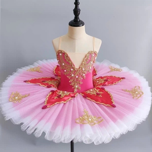 Falda <span class=keywords><strong>de</strong></span> Ballet para Niña, Falda <span class=keywords><strong>de</strong></span> Tul con Volumen, Disfraz <span class=keywords><strong>de</strong></span> Pequeña Bailarina para Actuaciones - Product Image 1