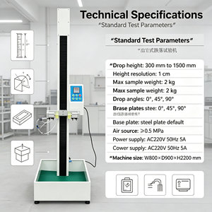 Machine d'essai de chute W800*D900*H2200mm AC220V 5A pour <span class=keywords><strong>test</strong></span> d'essai de fiabilité électronique portable - Product Image 2