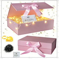 Caja de Regalo Rígida Color Champán con Logotipo Personalizado, Decorada con Cinta y Cierre Magnético, para Perfumes, Cuidado de la Piel y Regalos Navideños