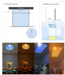 Lámpara de Techo Inteligente con Panel LED de Espectro Completo, Simulación de Amanecer y Atardecer, Luz Natural, App TUYA, Iluminación Moderna - Product Image 2