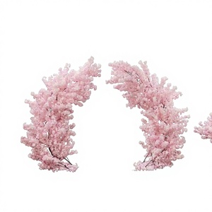 Nouvel Arrivage L6 – Arbre d'arche de fleurs de <span class=keywords><strong>cerisier</strong></span> artificielles en soie (blanc, rose, rouge) pour décoration de mariage en extérieur et en intérieur - Product Image 2