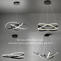Lustre LED moderne noir en forme de diamant pour salle à manger, îlot de cuisine, escalier