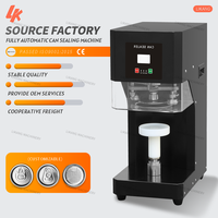 Machine de scellage entièrement automatique LK-ACS pour canettes PET et métalliques, scelleuse de boissons, scelleuse de canettes de soda pour les salons de thé