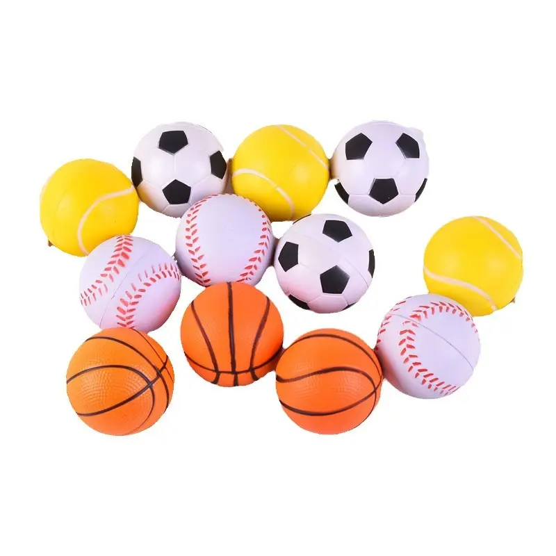 Hot-selling Custom Logo PU Foam Multicolor Anti Stress Ball Fidget Toys Rugby pu foam stress ball stress relief toys