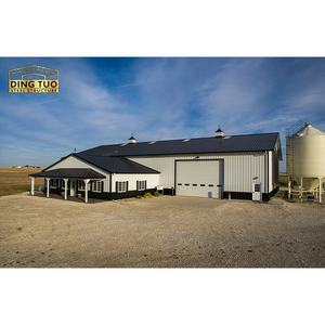 China produceert stalen constructie schuurpakketten, boerenschuren, magazijnen, werkplaatsen, kippenhokken, goedkope prefab lichtstalen gebouwen - Product Image 2
