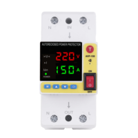 Régulateur de tension automatique 80-150A monophasé CA 1 KVA, tension réglable, protection contre les surtensions, sous-tensions et surcharges, protection contre la surchauffe