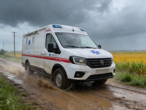 Nueva Ambulancia de Emergencia con Carrocería Tipo Caja, Diésel Manual, Equipo Médico EURO 5, <span class=keywords><strong>Precio</strong></span> de Transporte con Aislamiento - Product Image 1