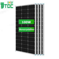 Panneaux solaires monocristallins 100W à prix avantageux, 12V 100w, panneaux solaires pour charger un système solaire 12V, flexibles 100W