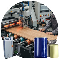 Colle de dispersion PUR en polyuréthane à base d'eau pour PVC MDF Presse Machine à plastifier sous vide pour le travail du bois Construction Liquide