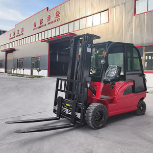 무료 배송 바퀴 전기 지게차 리튬 배터리 2 톤 4 톤 용량 캐빈 로더 판매 - Product Image 5