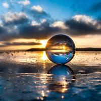 Amazon Top Verkoper Lensball Kristal Ambachten 80Mm Glas Ballen Voor Fotografie Clear Lensball K9 Sphere Crystal Ball