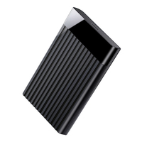 Casing Hard Disk Eksternal SHUOLE untuk SATA 2.5 Inch ke USB 3.1 dengan RGB untuk HDD SSD SATA III 9.5mm 7mm