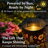 Lampes solaires LED colorées RGB Art Déco en forme de tournesol, étanches IP65, lanterne portable, lampe de projection, décoration de jardin, de véranda et de pelouse