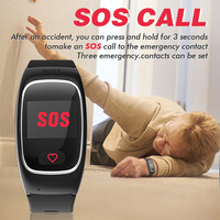 NH66 SOS GPS montre-bracelet intelligente pour personnes âgées détection de chute montre de sécurité pour personnes âgées avec suivi de la santé 2G programmable Smartwatch