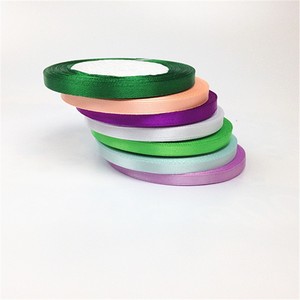 Cinta de Satén de una Cara Tejida Ecológica de 1/4 Pulgada y 25 Yardas con Núcleo de Espuma, 196 Colores, para Envoltura de Regalos, Mercancía Lista para Envío - Product Image 2