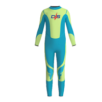 DIVESTAR Grosir Wetsuit Anak 3mm 5mm Neoprena Tahan Panas Fullbody untuk Diving Surfing Berenang dengan Ritsleting Belakang Unisex