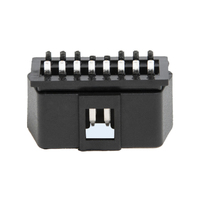 J132 soket konektor pria 16pin OBD II OBD 2 OBD2