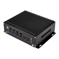 PC industrial integrada Linux Intel I5 8305G I7 8705G 6 puertos serie expansión 4G 5G ventilador computadora industrial con DC 9-36V