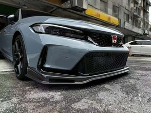 Pour Honda Civic Type <span class=keywords><strong>R</strong></span> FL5 diffuseur de lèvre de pare-chocs avant en Fiber de carbone cuillère Style modèle <span class=keywords><strong>R</strong></span> FL5 lèvre avant ajustement direct personnalisé - Product Image 3